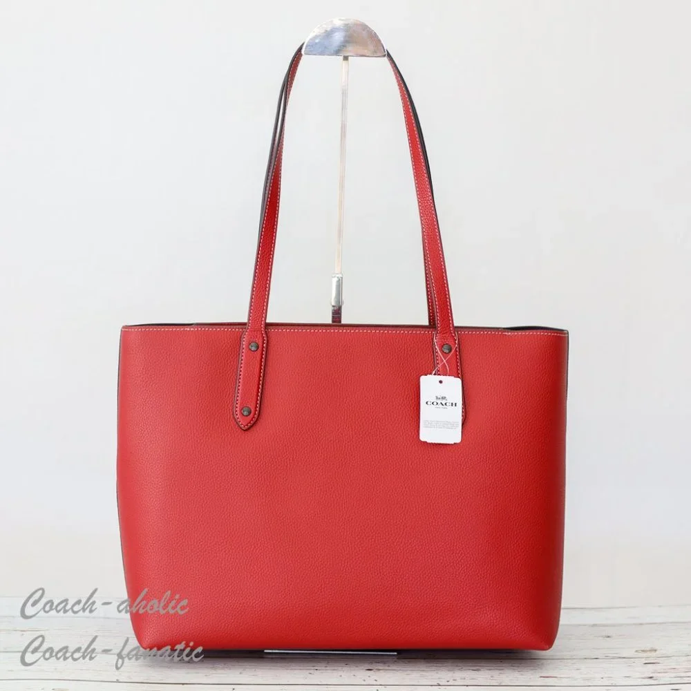 NWT 89975 Disney X Coach Central Tote With Zip With Mickey Mouse Motif in Red - Picture 8 of 12